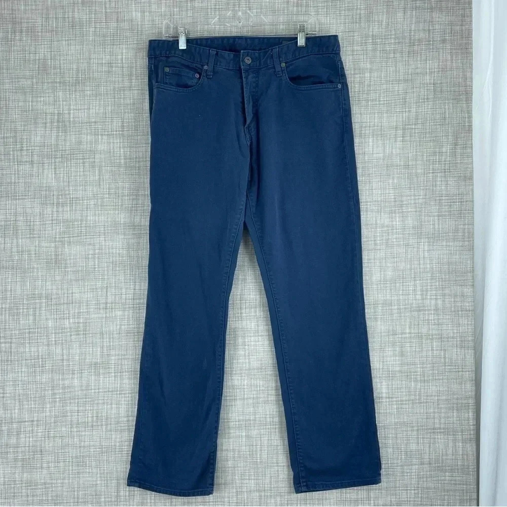 Bonobos Mens Size 33x32 Blue chino pants 0425
